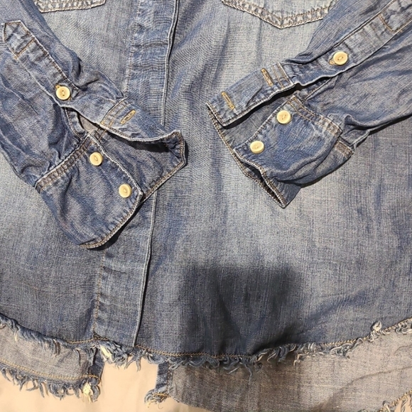 Cloth & Stone Womens Size‎ Med. CHAMBRAY Tencel - Picture 8 of 12